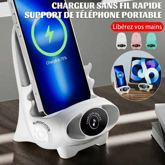 Mini-Chaise Élégante | Chargeur Rapide + Support Téléphone
