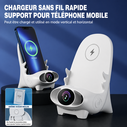 Mini-Chaise Élégante | Chargeur Rapide + Support Téléphone