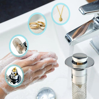 AquaShield InoxFlow™ – Pack 3 filtres de drain anti-bouchon en acier inoxydable