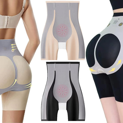 DuoSculpt Elegance™ – Shapewear Longue Taille Haute (Nude & Noir)