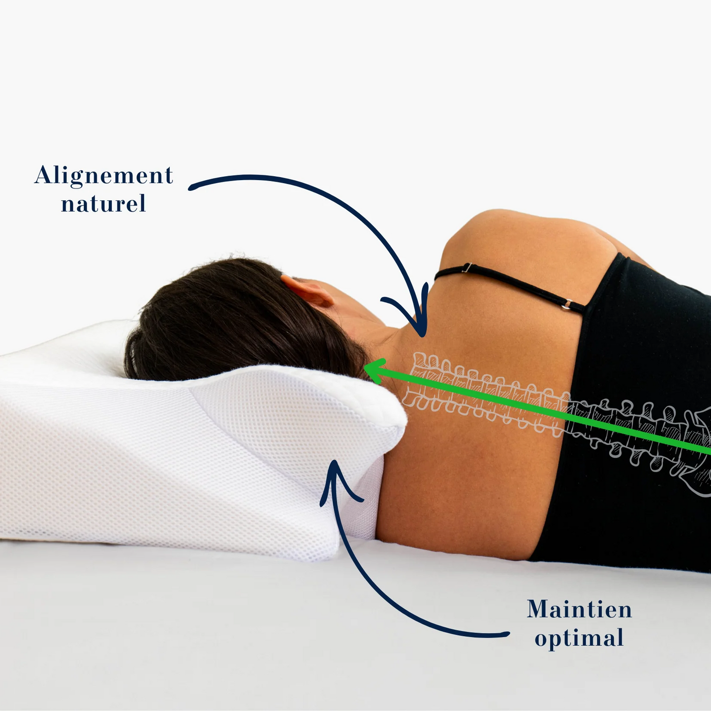 SomniaAlign™ Oreiller Orthopédique Premium