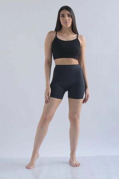 DuoSculpt Elegance™ – Shapewear Longue Taille Haute (Nude & Noir)