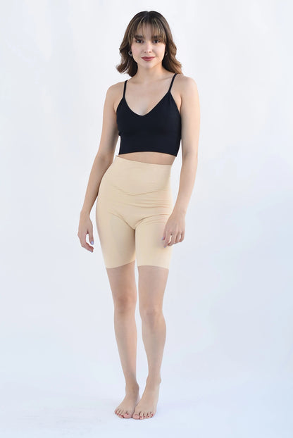DuoSculpt Elegance™ – Shapewear Longue Taille Haute (Nude & Noir)